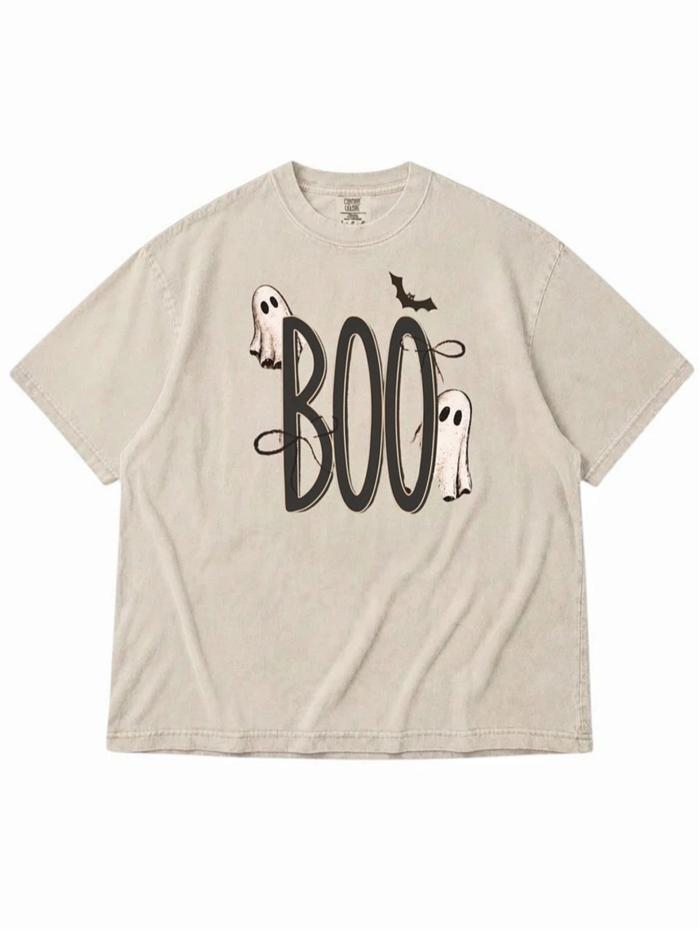 Comfort Colors Ghost Graphic Short Sleeve Tee in Ivory